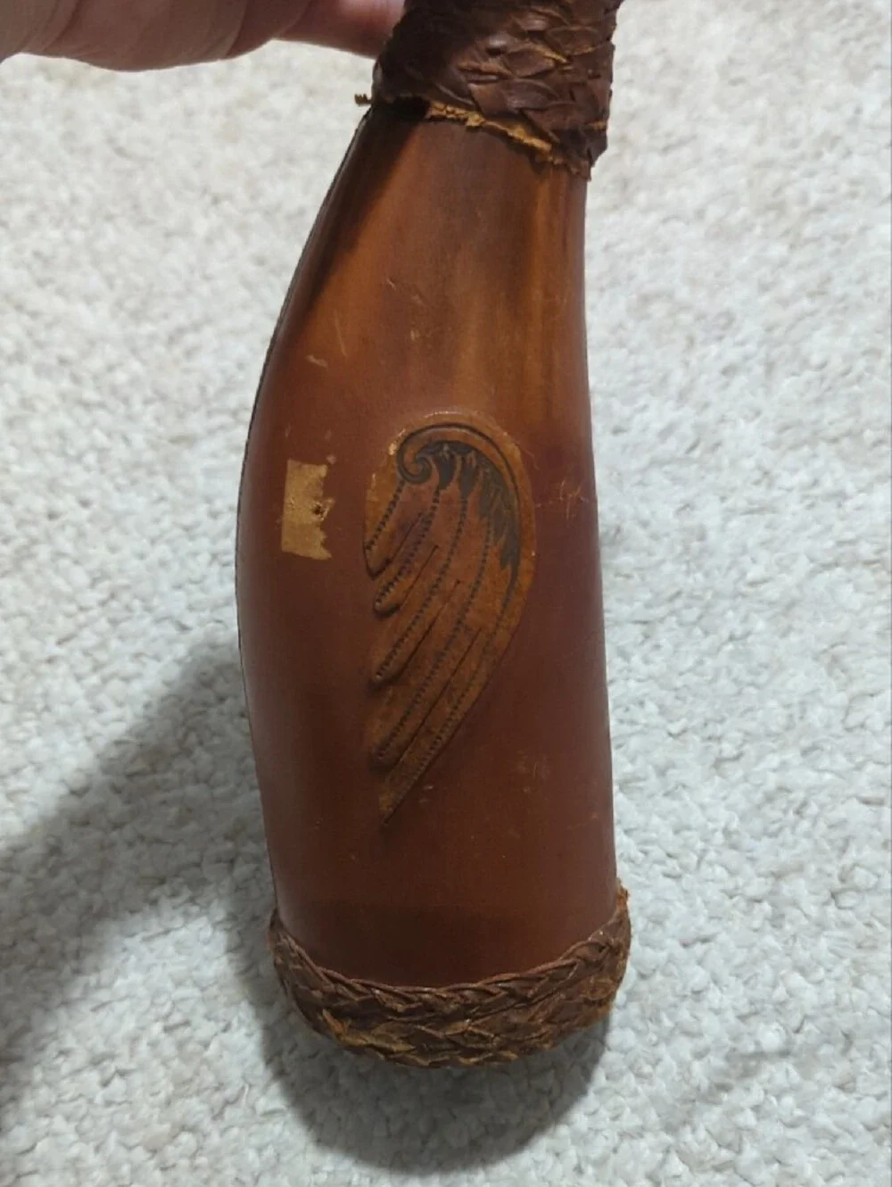 Brown Decorative Rooster Figurine Pet Bird Accent
